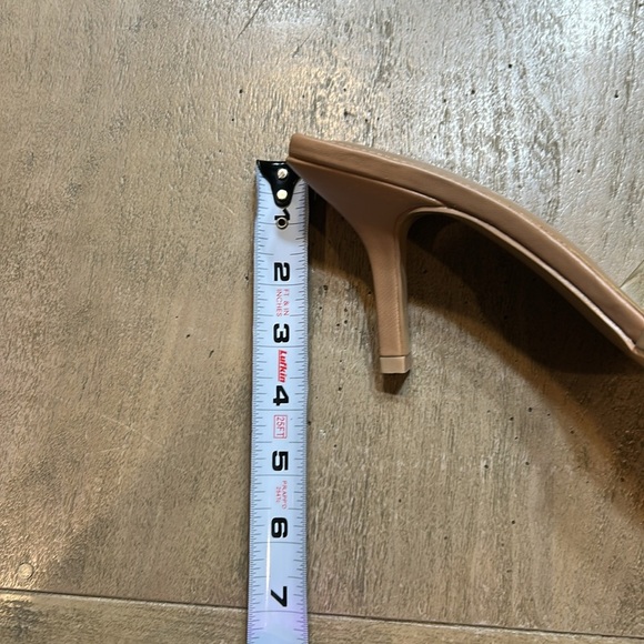 BCBGeneration Tan Heels with Clear Strap - Picture 6 of 6